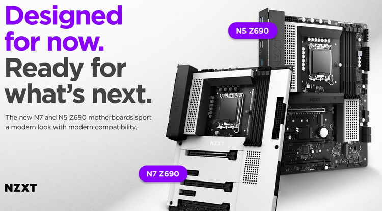 NZXT lança placas N5 Z690 e N7 Z690 para processadores Intel Alder Lake