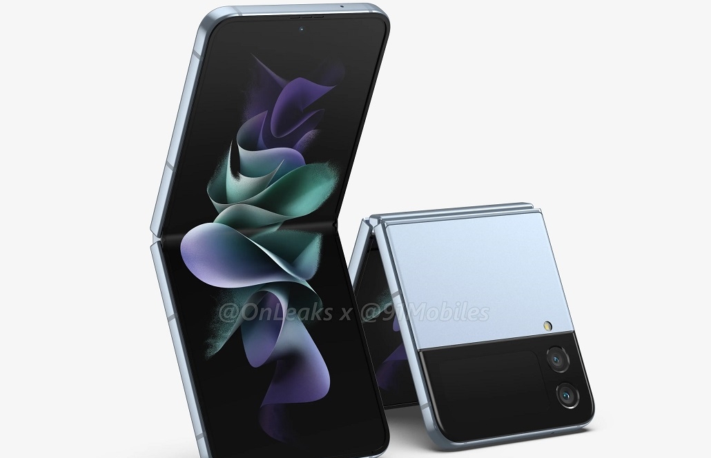 Das Design des Samsung Galaxy Z Flip4 ist auf dem Foto zu sehen