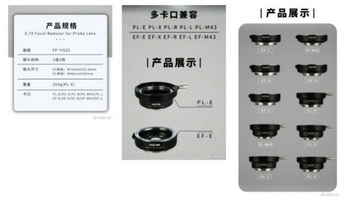 Venus Optics introdurrà presto un booster di velocità 0,7x