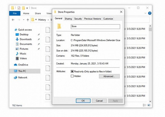 Windows 10に組み込まれているMicrosoftのウイルス対策ソフトウェアは、何千もの不要なファイルを作成し、ディスクをいっぱいにします