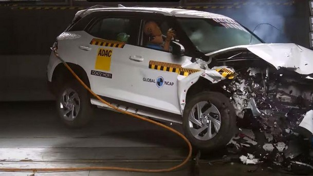크로스오버 현대 크레타, 충돌 테스트에서 불만족스러운 결과를 보여 글로벌 NCAP
