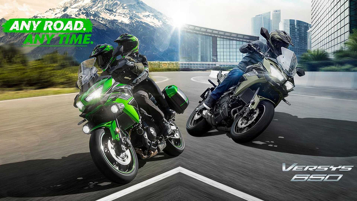 Kawasaki Europe stellt die 2023er Versys 650 und 1000 Modelle vor