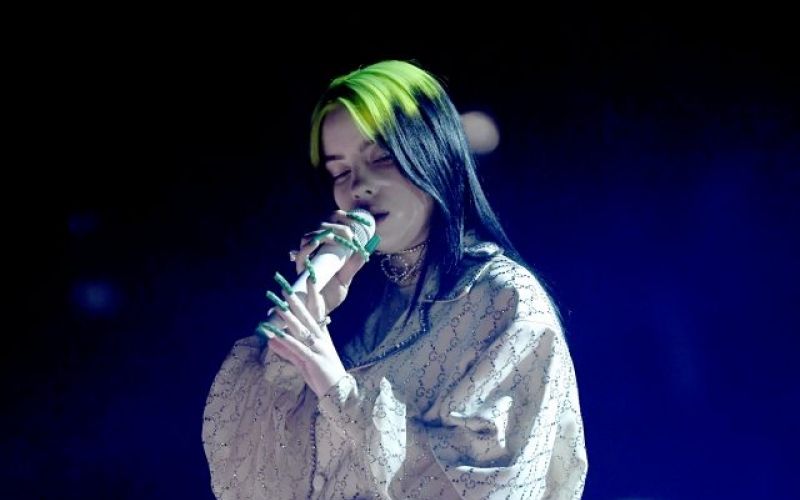 ビリーアイリッシュはコーチェラでのスピーチ中に落ちました：ビデオ