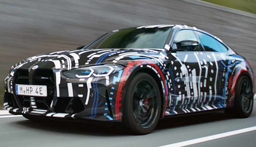 BMWは4モーターの電気自動車をテストしています