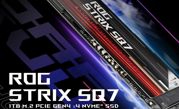 ASUS lancerà ROG Strix SQ7 NVMe SSD