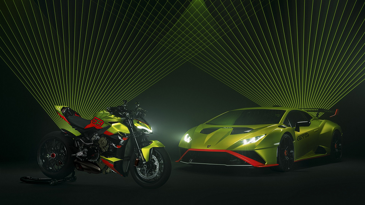 Lamborghini et Ducati s'associent pour créer une moto Huracan STO