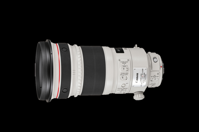 Lentes Canon RF 300mm, 400mm, 600mm patenteadas com teleconversor 1.4x integrado