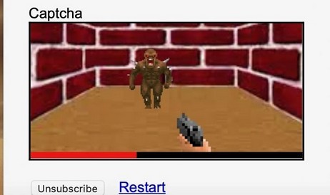 Le nouveau CAPTCHA suggérera de jouer à Doom au lieu de regarder des photos