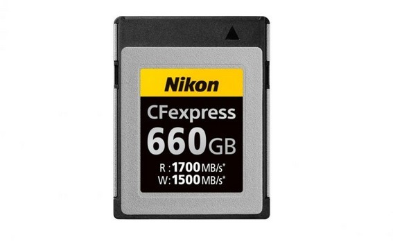 Nikon ha introdotto una nuova scheda di memoria MC-CF660G CFexpress (Tipo B)