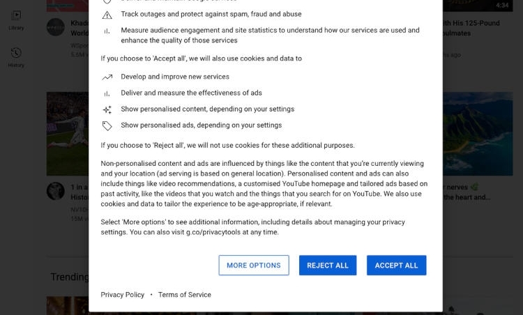 Google para facilitar aos europeus a desativação de cookies