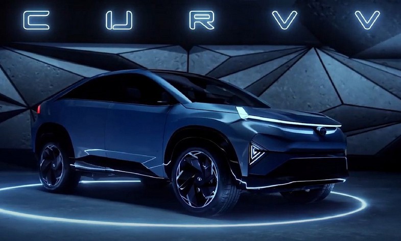 Tata apresentou o cross-coupe elétrico Tata Curvv