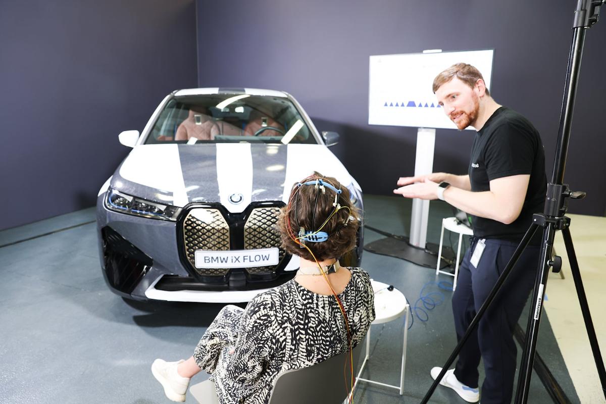 BMW montre comment vous pouvez changer la couleur du multisegment iX avec le pouvoir de la pensée