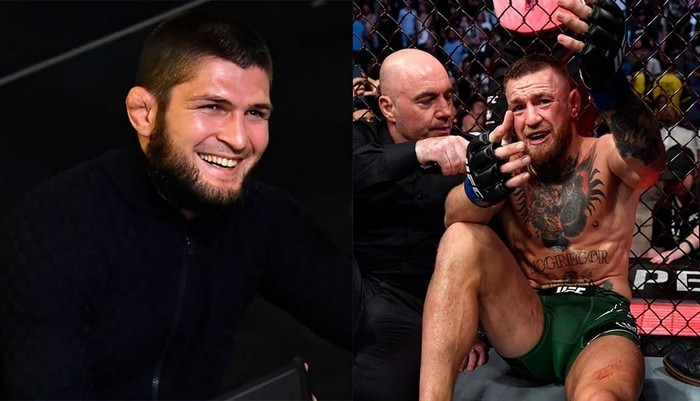 Khabib reagiu à derrota de McGregor em uma luta com Poirier