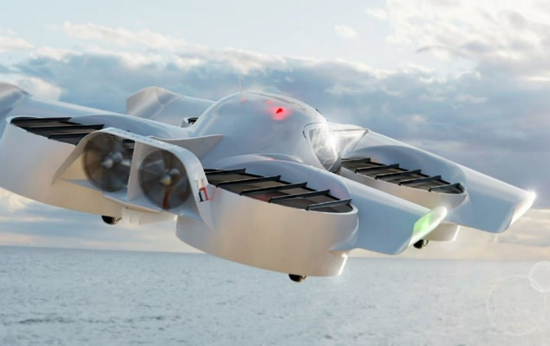 Il quadricottero monoposto H1 accelera a 225 km / h