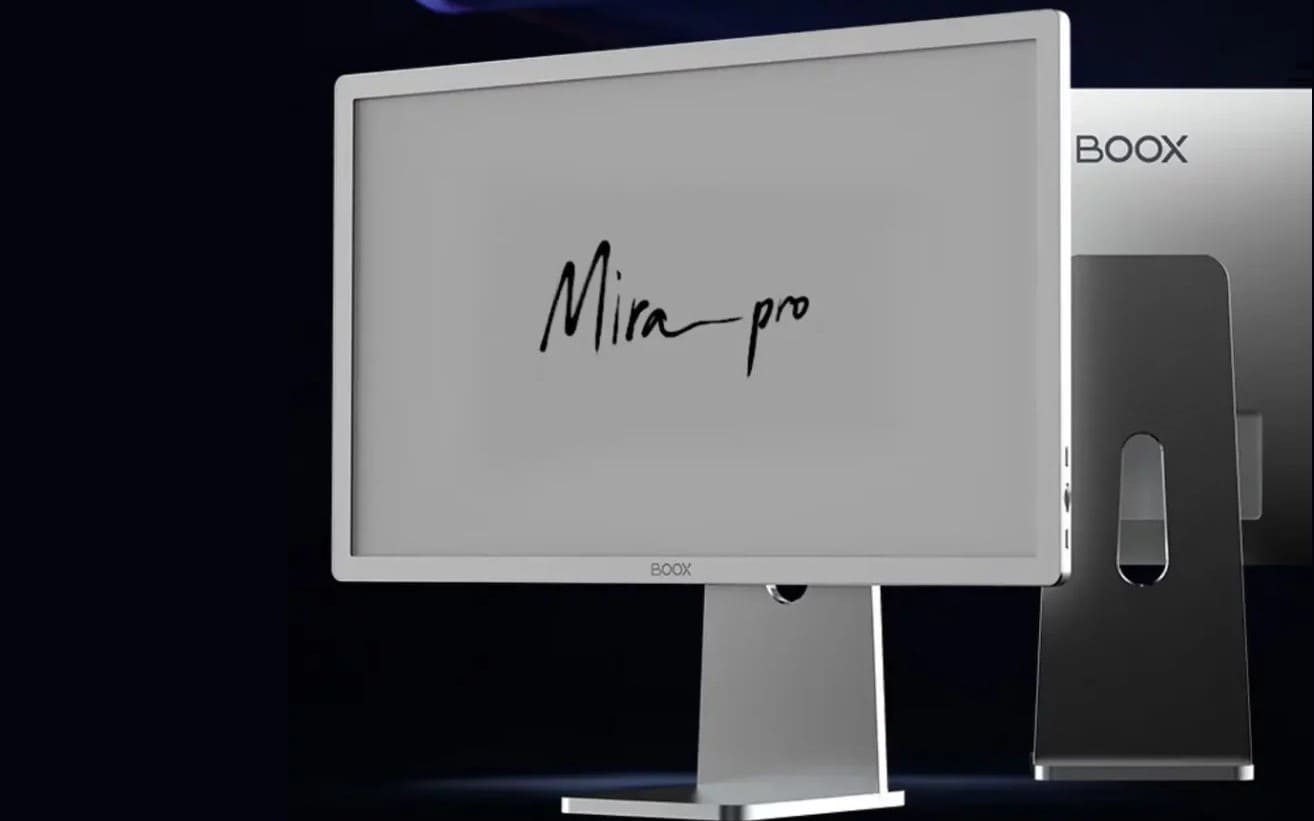 È stato presentato il monitor monocromatico Onyx Boox Mira Pro con tecnologia E Ink