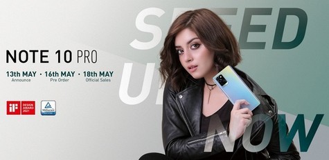O Infinix Note 10 Pro será lançado em 18 de maio