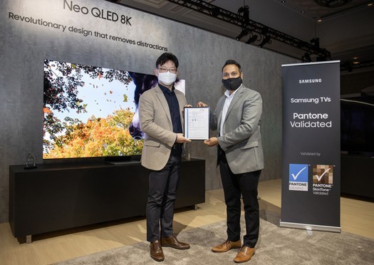 I nuovi televisori QLED di Samsung sono i primi al mondo a ricevere la certificazione Pantone Validated