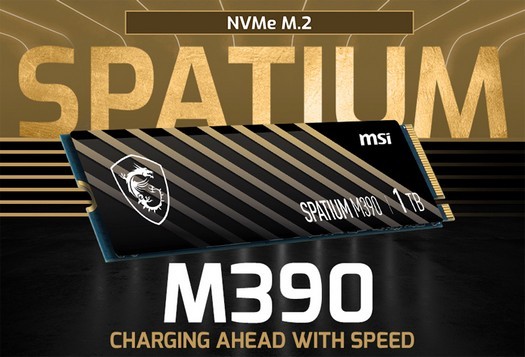 MSI, Spatium M390 PCIe 3.0 x4 솔리드 스테이트 드라이브 공개
