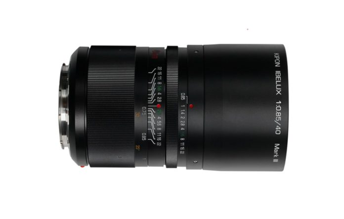 Lancement de l'objectif Kipon Ibelux 40mm F/0.85 Mark III