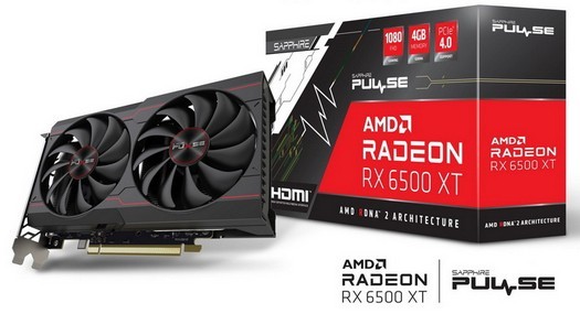 Sapphire enthüllt Radeon RX 6500 XT Pulse mit minimaler werkseitiger Übertaktung