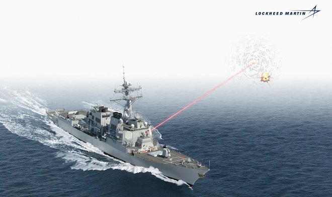 Die US-Marine begann, Kampflaser von Lockheed Martin zu erhalten