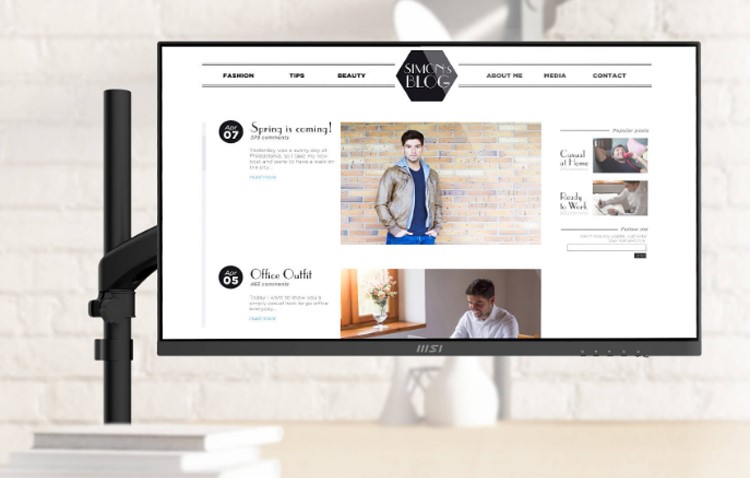 MSI annuncia il moderno monitor aziendale MD272P con porta USB di tipo C