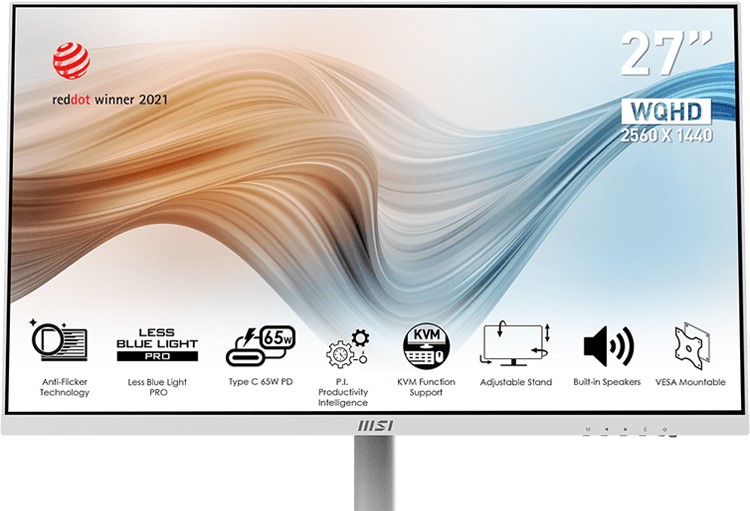 MSIがKVMスイッチを備えた最新のMD272QPWモニターを発表