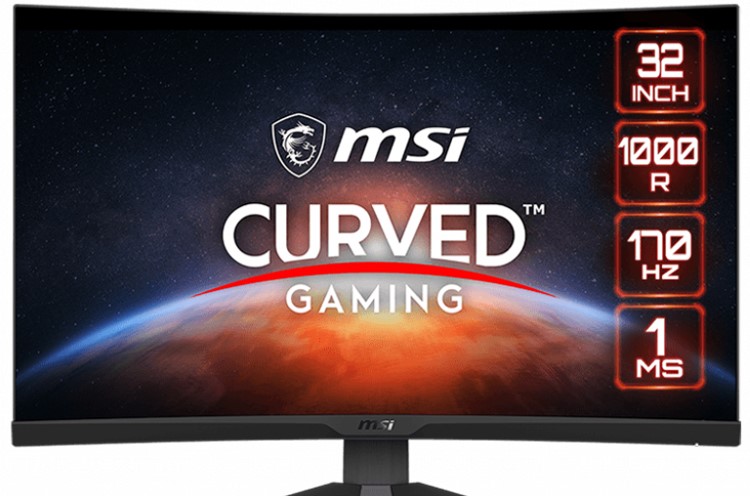 Lançamento do monitor de jogos côncavo WQHD MSI G322CQP