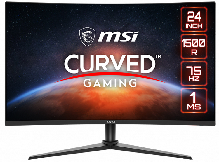 MSI lança monitor côncavo G243CV com suporte a FreeSync e visão noturna