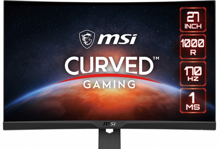 MSI、リフレッシュレート170HzのG272CQP凹型ゲーミングモニターを発売