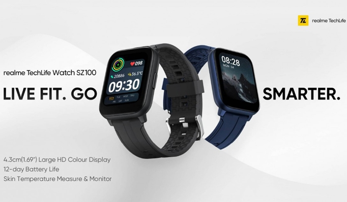 Realme wird in Kürze die Smartwatch TechLife Watch SZ100 vorstellen