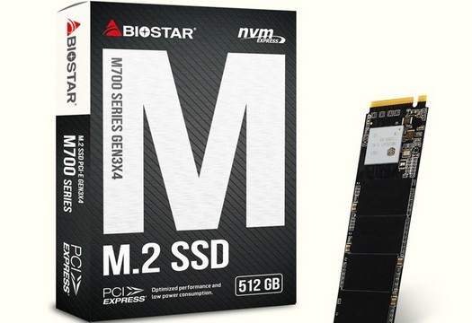 Lançamento de unidades Biostar M720 M.2 2280 256 e 512 GB