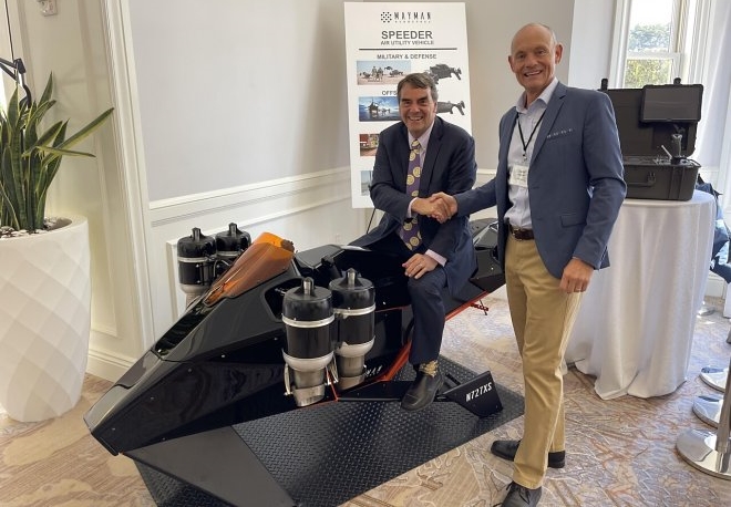 P2 Speeder wird das erste fliegende Fahrrad der Welt sein