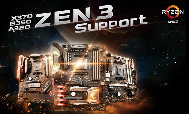 AMD 300シリーズチップセットに基づくすべてのMSIマザーボードは、Ryzen5000プロセッサのサポートを受けました