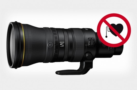 Nikkor Z 400mm F/2.8 렌즈는 심장 박동기에 위험합니다