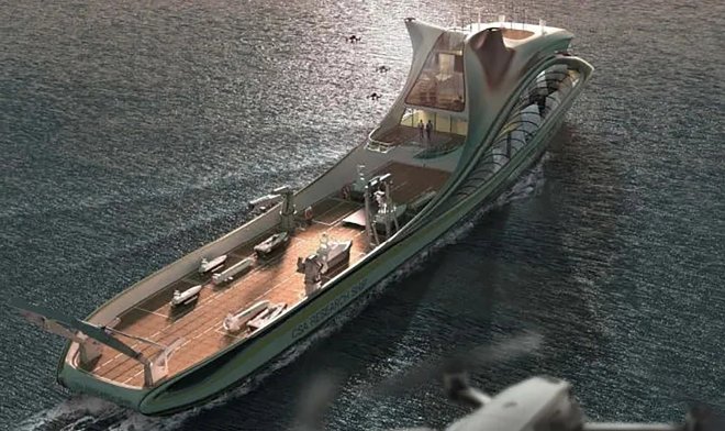 中国が世界初の無人ドローン船を進水