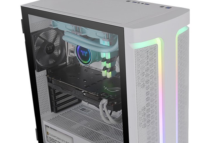 써멀테이크 H590 TG ARGB PC 케이스, 특이한 페이스와 백라이트로 출시