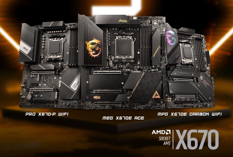 MSI nomme les cartes mères avec chipsets AMD X670 et X670E pour Ryzen 7000 - de 290 $ à 1300 $