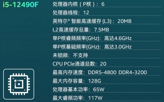 Intel ha rilasciato un Core i5-12490F a sei core con cache aumentata esclusivamente per la Cina