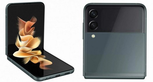 플렉서블 디스플레이가 적용된 스마트폰 폴더형 Samsung Galaxy Z Flip 3의 장비 공개