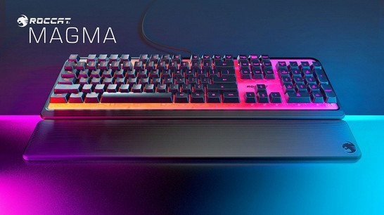 Le clavier de jeu Roccat Magma Membrane RGB présente un rétroéclairage inhabituel