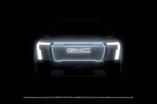 GMはGMCシエラデナリ電動ピックアップトラックの開発を発表し、そのフロントエンドを明らかにする