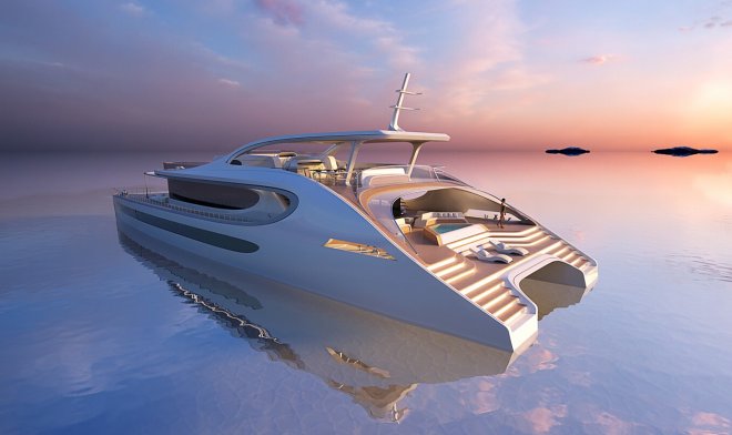 Architekten von Zaha Hadid haben einen Entwurf für eine Luxusyacht entwickelt