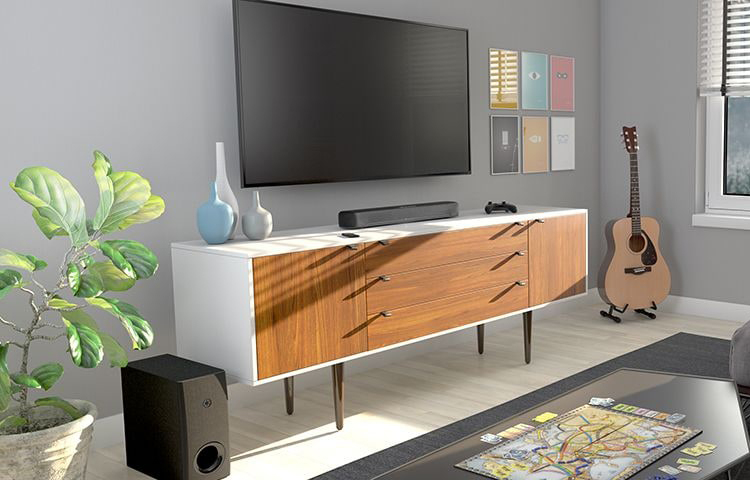 Yamaha lança barra de som compacta SR-C30A com subwoofer sem fio