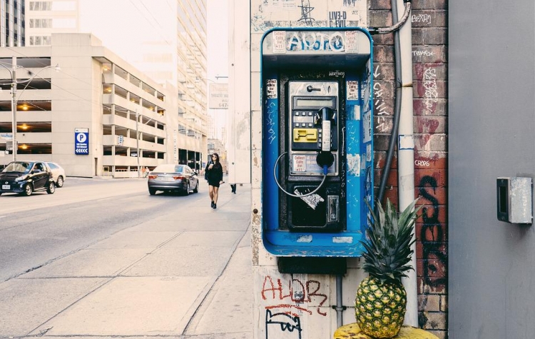 Le dernier téléphone extérieur démonté à New York