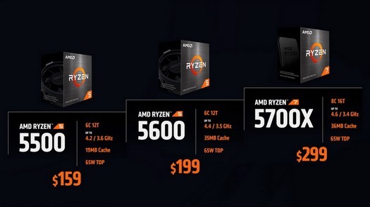 Sono iniziate le vendite dei nuovi processori della serie Ryzen 5000 e Ryzen 4000 a partire da $ 99